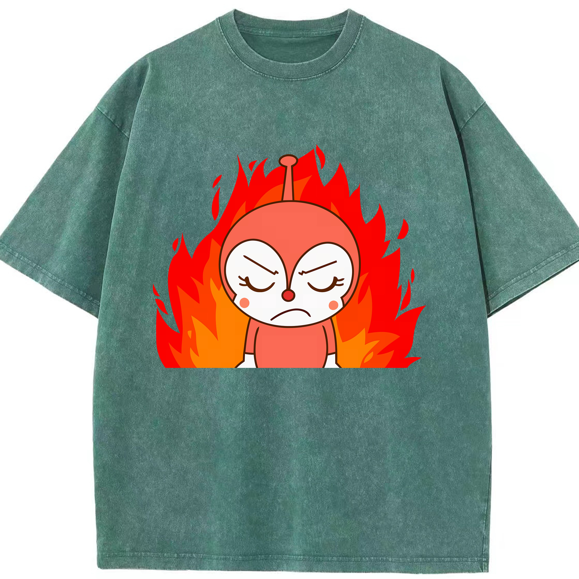 （画像用） アンパンマン Anpanman 綿100% ヴィンテージ風 半袖Tシャツ（フロントプリント）